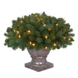 20 in. Pre-Lit Fairwood Artificial Christmas Potted Tree with Clear Lights-TV18P3A01C02 206795483