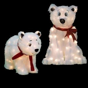 24 in. and 18 in. Pre-Lit LED Polar Bears Set-96597_SET_HD 206955590