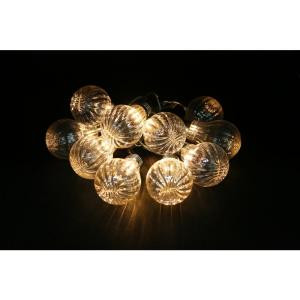 Alpine 10-Light LED Bulb Textured Edison String Light Set (Set of 10)-EUT106CL-10 207140332