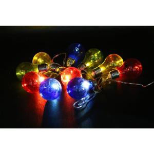Alpine 10-Light Multi-Color LED Light Bulbs with Edison Bulb String Lights (Set of 10)-EUT104MC-10 207140330