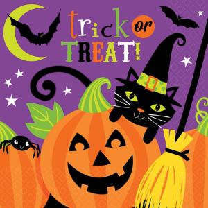 Amscan 6.5 in. x 6.5 in. Witch’s Crew Luncheon Napkins (36-Count, 3-Pack)-711518 300598936