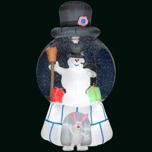 Gemmy 51 in. H Inflatable Snow Globe-Frosty with Presents-Frosty-87537X 300060734