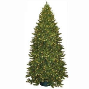 General Foam 12 ft. Pre-Lit Carolina Fir Artificial Christmas Tree with Clear Lights-HD-21612C7 203320781