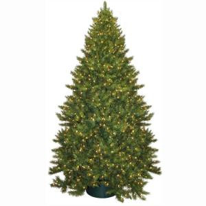 General Foam 9 ft. Pre-Lit Carolina Fir Artificial Christmas Tree with Clear Lights-HD-21690C9 203321347