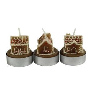 Ginger Bread House Tealight Candles (12-Box)-9XF81POZ 203737316