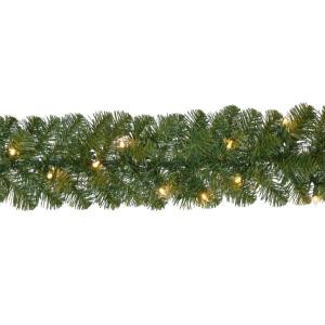Home Accents Holiday 18 ft. Pre-Lit Noble Fir Garland with 100 Lights-GTI0FY146C00 206771030