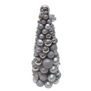 Home Accents Holiday 18 in. Silver Shatterproof Christmas Ornament Core Tree-HD20160150B 206950162