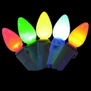 Home Accents Holiday 20-Light Battery Operated Multi-Color Smooth C3 Ceramic Light Set-TY936-1515M 205927980