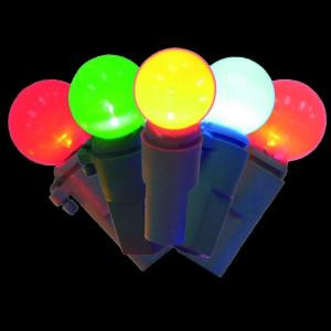 Home Accents Holiday 20-Light Multi-Color Battery-Operated Smooth Sphere Ceramic Light Set-TY935-1515M 205927938