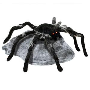 Home Accents Holiday 21.65 in. Animated Jumping Spider with Red LED Eyes-56018 206782792
