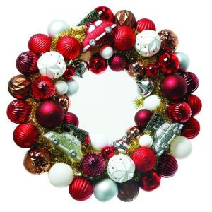 Home Accents Holiday 24 in. Winter Tidings Ornament Artificial Wreath-T1215-186 206944951