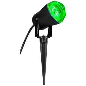 Home Accents Holiday 3.5 in. LED Green Outdoor Spotlight-88092 204070176