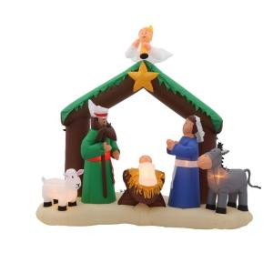 Home Accents Holiday 6 ft. H Inflatable Nativity Scene-36707 205920213
