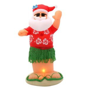 Home Accents Holiday 6 ft. Inflatable Animated Santa Dances the Hula-86105 203266146