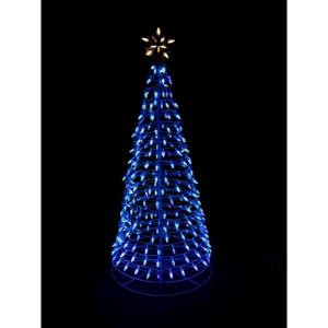 Home Accents Holiday 6 ft. Pre-Lit LED Blue Twinkling Tree Sculpture with Star-7407036HO 204072416