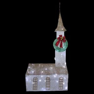 Home Accents Holiday 6 ft. Pre-Lit Twinkling Church-TY372-1411 205152649