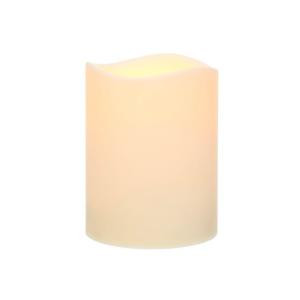 Home Accents Holiday 6 in. Wavy-Edge Resin LED Candle with Timer-33550HD 202906243