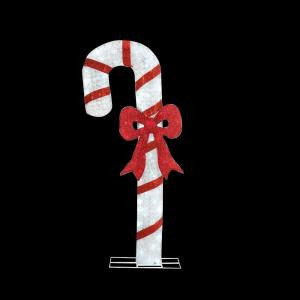 Home Accents Holiday 71 in. LED Lighted Twinkling Acrylic Candy Cane-TY252-1611-1 206963131