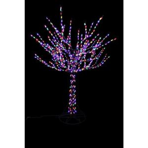 Home Accents Holiday 8 ft. Pre-Lit LED Bare Branch Tree with Multi-Colored Lights-4407463BR-02UHO 207044849