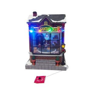 Buy Home Accents Holiday  in. Animated Santa's Toy Shop-NM-X14171CA  206953884 for sale