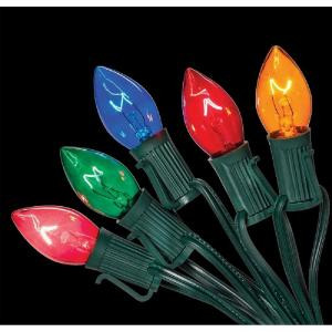 Home Accents Holiday C7 25-Light Multi-Color Incandescent Light String-W11C0054 205919432
