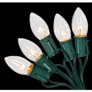 Home Accents Holiday C9 25-Light Clear Color Incandescent Light String-W11C0055 205919414