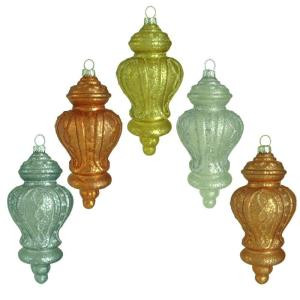 Home Accents Holiday Holiday Shimmer Finial Ornament (15-Count)-HEGL29 207045489