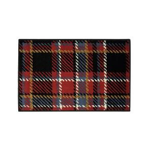 Home Accents Holiday Plaid Celebration 20 in. x 30 in. Woven Holiday Mat-520892 207037266