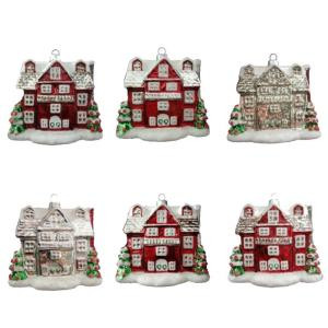 Home Accents Holiday Winter Tidings House Ornament (12-Count)-HEGL31 207045432