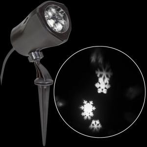 LightShow White Snowflake Projection Spotlight Stake-37297 205920206