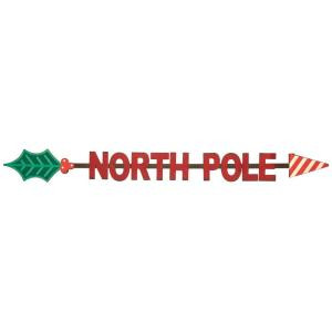 Martha Stewart Living 3.5 in. North Pole Wall Decor-9783000110 300259702