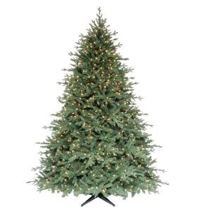 Martha Stewart Living 7.5 ft. Royal Spruce Quick-Set Artificial Christmas Tree with 1100 Clear Lights-TG76P4417S01 203999355