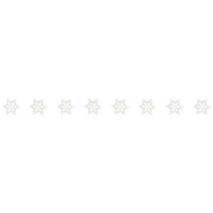 Martha Stewart Living 9 ft. LED Prelit Snowflake String Light Garland-9727300410 300245719
