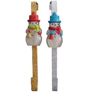 Martha Stewart Living Frosted Traditions 14 in. Snowman Wreath Hanger-T23-1439BC 205142298