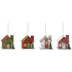 Martha Stewart Living House Advent Calendar Ornament (Set of 24)-9783700110 300259571