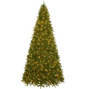 National Tree Company 10.5 ft. Pre-Lit Feel-Real Fraser Fir Artificial Christmas Tree with Clear Lights-PEFF4-302E-105X 204334175