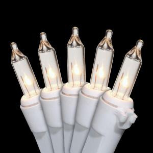 National Tree Company 50-Light Clear Bulb String Light Set with White Wire-LS-881-50 205331337