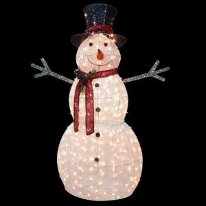 National Tree Company 60 in. Snowman Decoration with Clear Lights-DF-300001 205577219