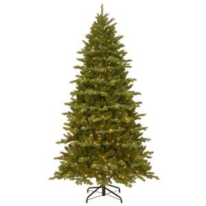 National Tree Company 7-1/2 ft. Feel Real Hampton Spruce Hinged Artificial Christmas Tree with 550 Clear Lights-PEHA3-307-75 207183266