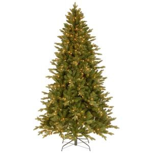 National Tree Company 7-1/2 ft. Feel Real in Avalon Spruce Hinged Artificial Christmas Tree with 500 Clear Lights-PEAV7-309-75 207183220