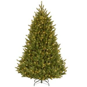 National Tree Company 7-1/2 ft. Natural Fraser Medium Fir Hinged Artificial Christmas Tree with 750 Clear Lights-NAFFMH7-75LO 207183198