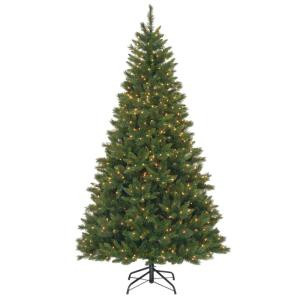National Tree Company 7-1/2 ft. Oxford Pine Hinged Artificial Christmas Tree with 700 Clear Lights-OX4-307-75 207183213