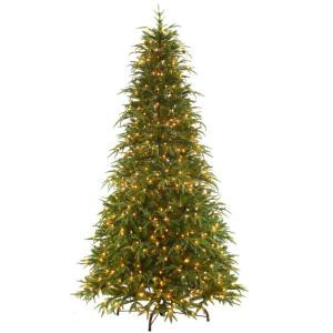National Tree Company 9 ft. Feel-Real Northern Frasier Artificial Christmas Tree with Clear Lights-PENO4-300EP-90X 205983423