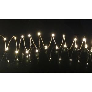 Novolink 20-Light Warm White LED Battery Operated String Light with 3.4 ft. Silver Wire-SW-WW20 300185203