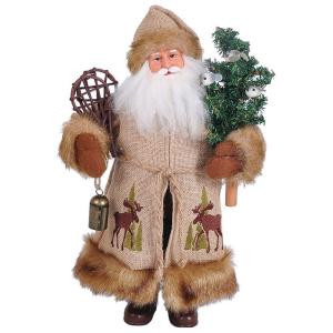 Santa's Workshop 15 in. Santa Moose in the Bush with Snowshoes and Tree-7621 206456953