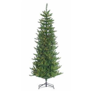 Sterling 7.5 ft. Pre-Lit Narrow Augusta Pine Artificial Christmas Tree with Clear Lights-5610--75C 206482487
