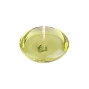 Zest Candle 3 in. Clear Sage Green Gel Floating Candles (6-Box)-CFZ-109 203363025
