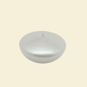 Zest Candle 3 in. Pearl White Floating Candles (Box of 12)-CFZ-076 203362993