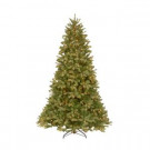10 ft. FEEL-REAL Downswept Douglas Fir Artificial Christmas Tree with 1000 Clear Lights-PEDD4-312-100 204153709