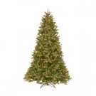 12 ft. FEEL-REAL Downswept Douglas Fir Artificial Christmas Tree with 1200 Clear Lights-PEDD4-312-120 204153721